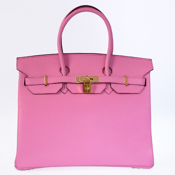 H35CCPG Hermes Birkin 35CM pelle clemence in Cherry Pink con